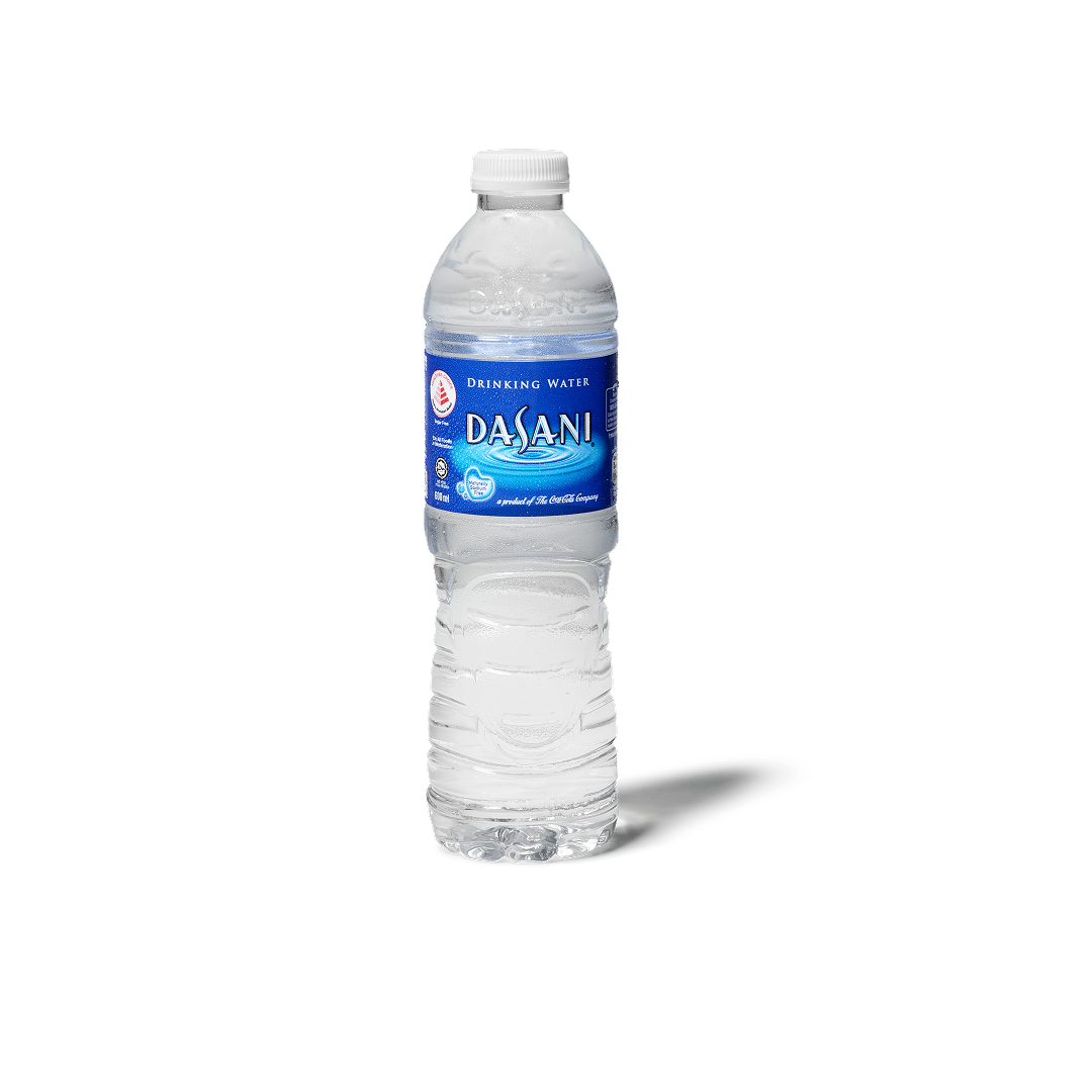 Dasani Drinking Water in a plastic bottle, with NUTRIGRADE of 'A' at 0% sugar