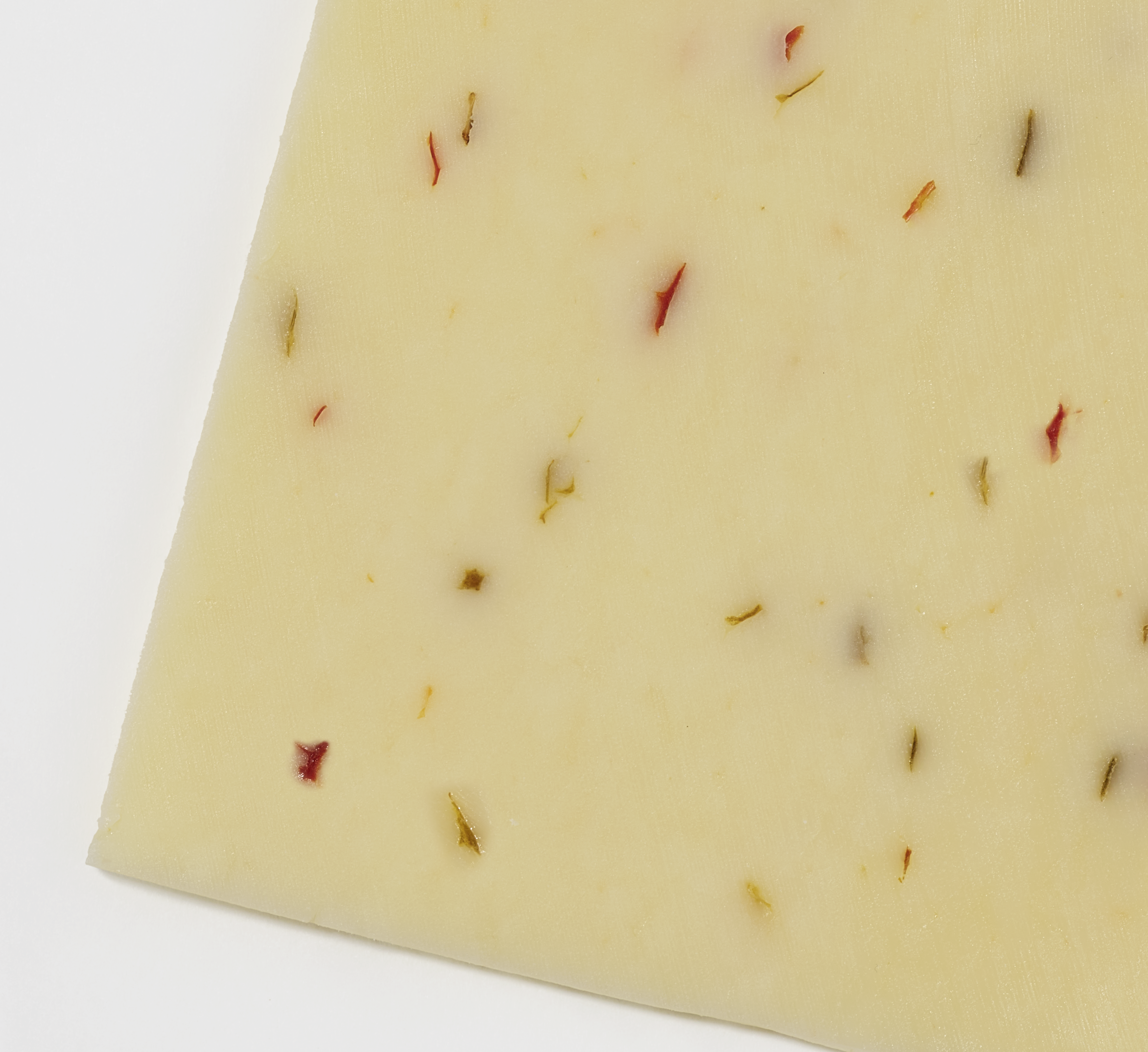 Close-up of pepper jack cheese