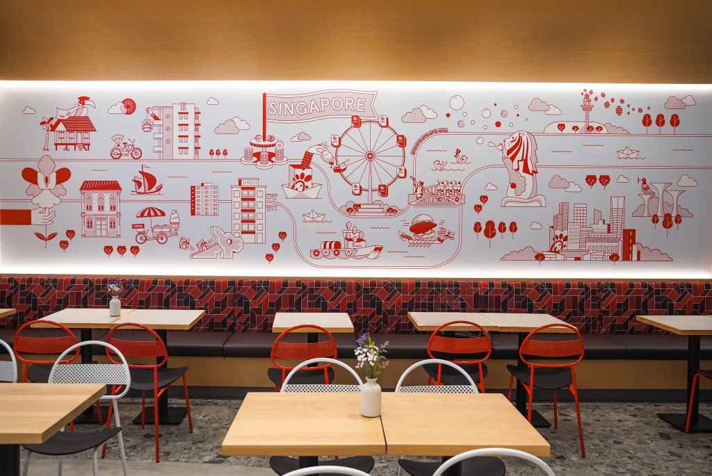 Chick-fil-A Bugis+ Restaurant Wall Mural